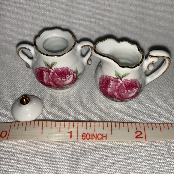 Miniature child/ dollhouse tea service set. Porcelain. From Germany - Picture 8 of 9